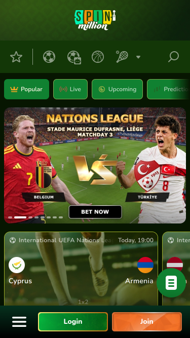 Spin Million Casino Mobile Sports