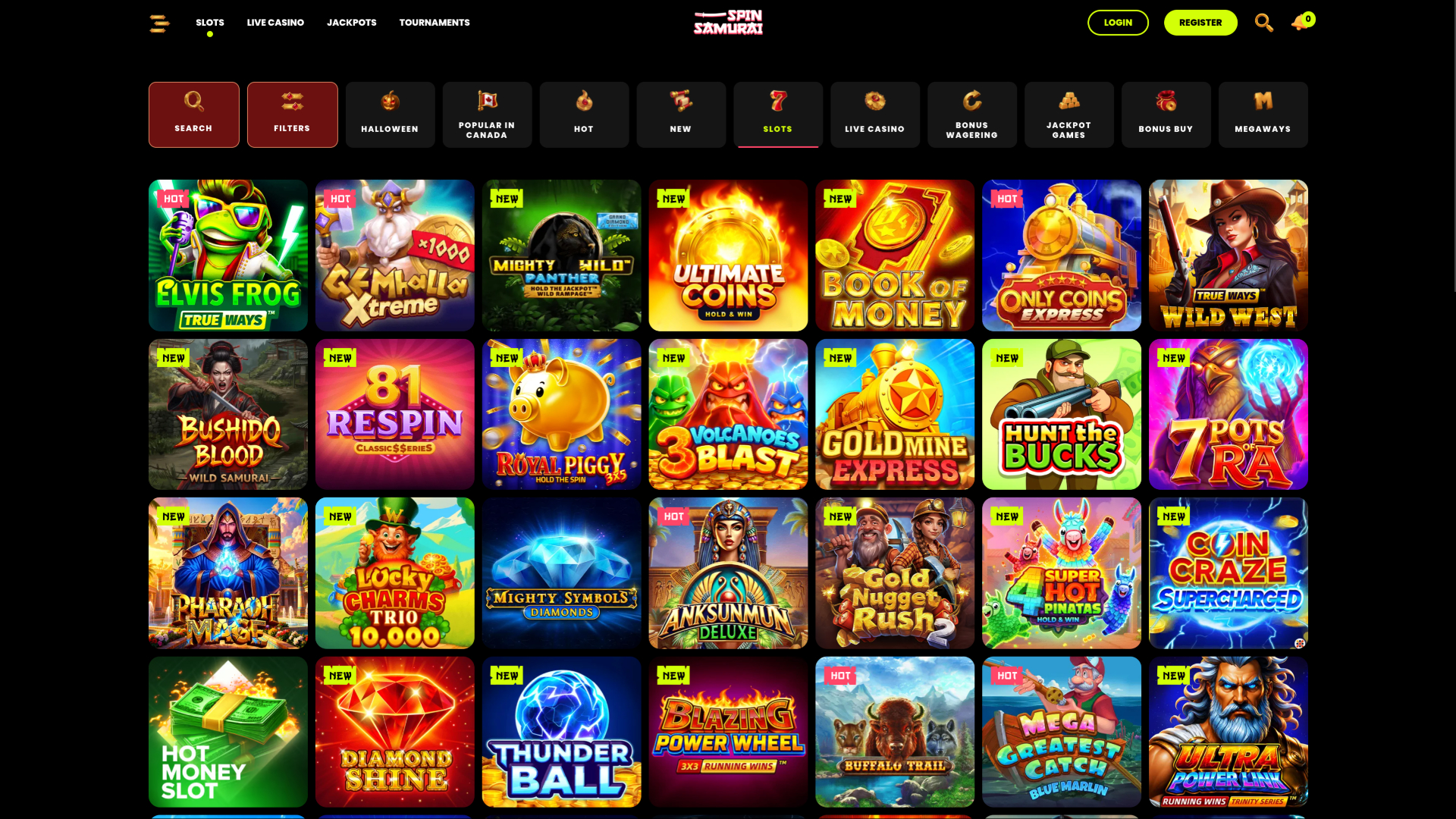 Jeux de casino Spin Samurai pour ordinateur