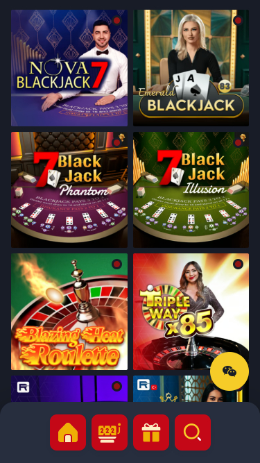 Croupier en direct mobile de Spin Up Casino