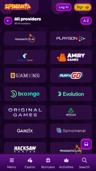 Разработчики мобильных игр для казино Spinania