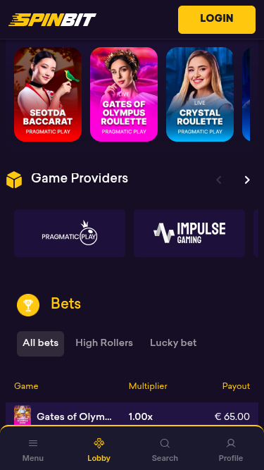 SpinBit Casino Mobile Game Developers