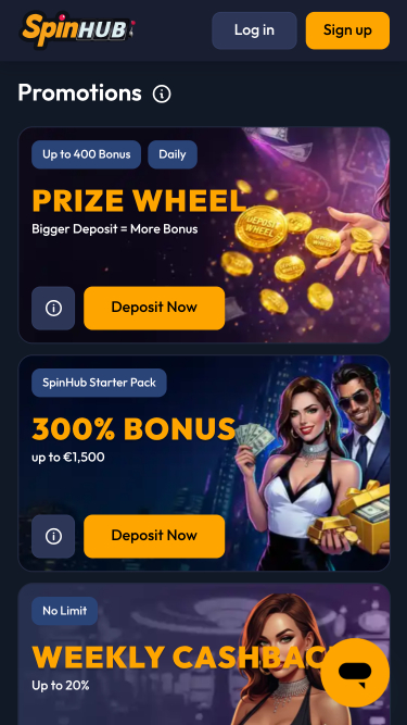 Spinhub Casino Promotions