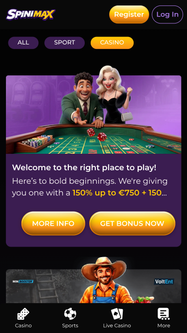 Spinimax Casino Mobile-Aktionen