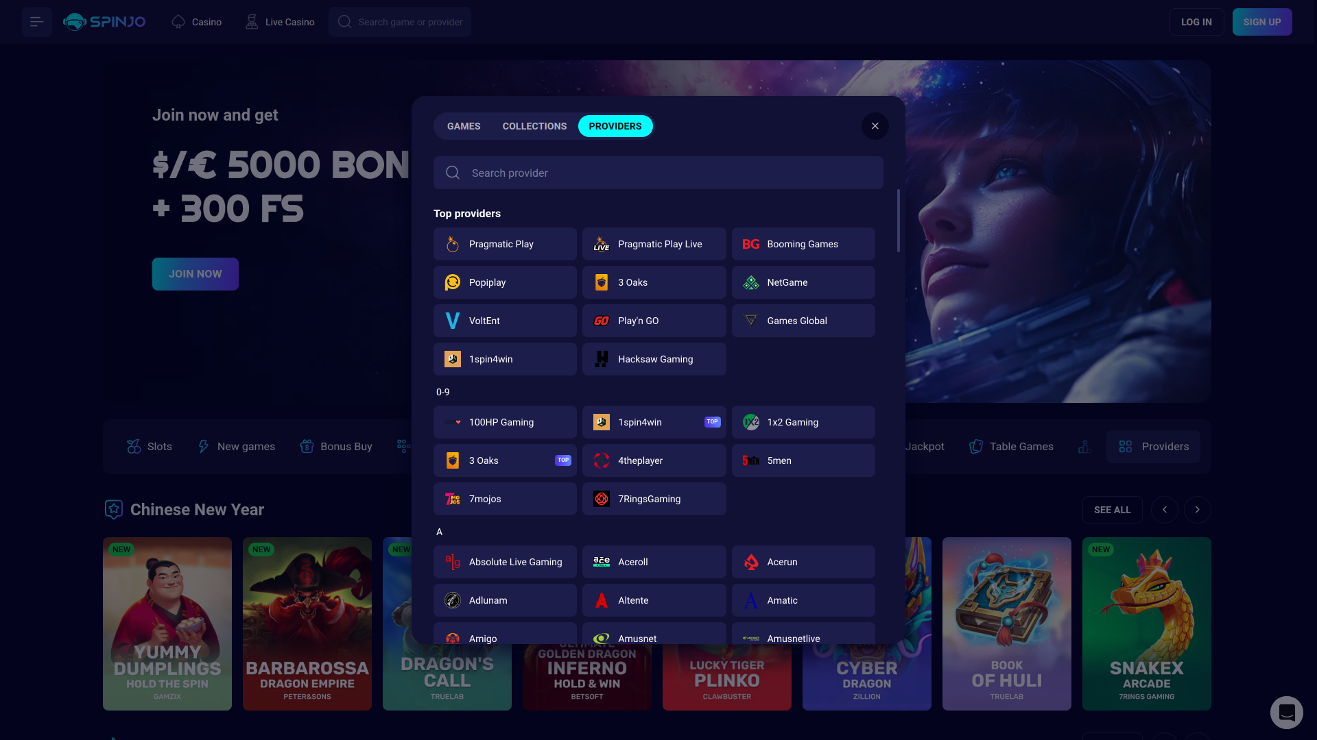 Spinjo Casino Desktop Game Developers