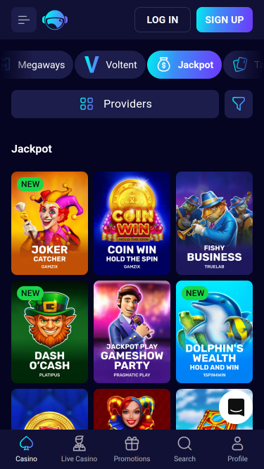 Spinjo Casino Mobile Jackpot