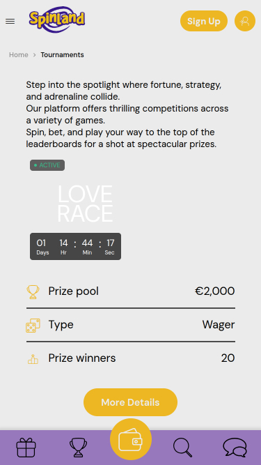 Spinland.bet Casino Mobile Tournaments