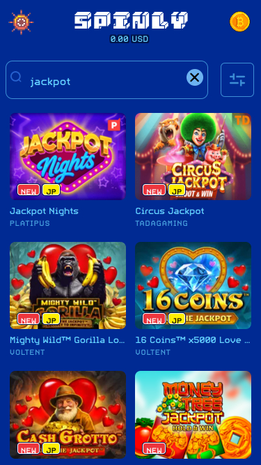 Spinly Casino Mobile Jackpot