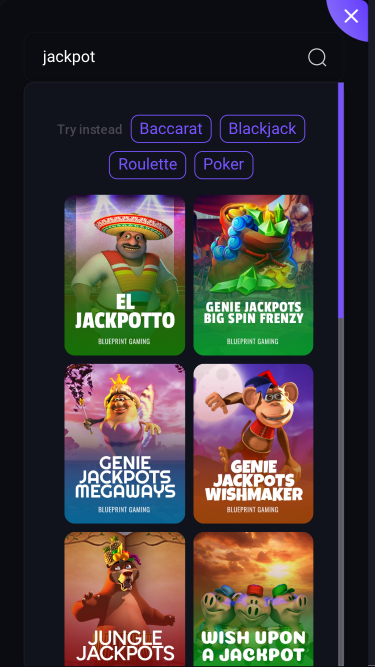 Jackpot mobile de Spin Casino