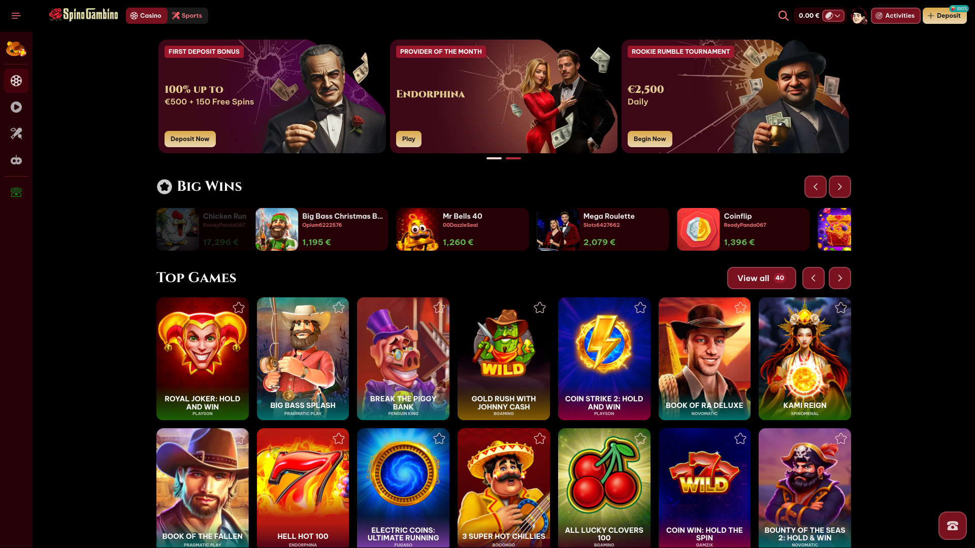 Juegos de escritorio de Spinogambino