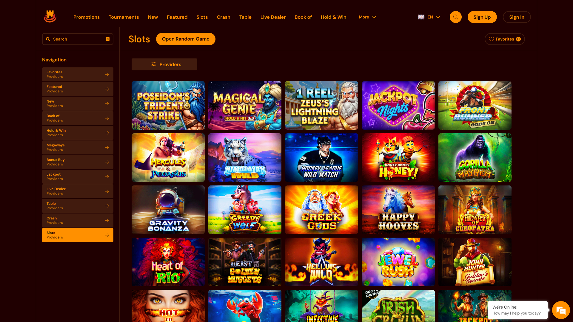 Spinscastle Casino Desktop Games