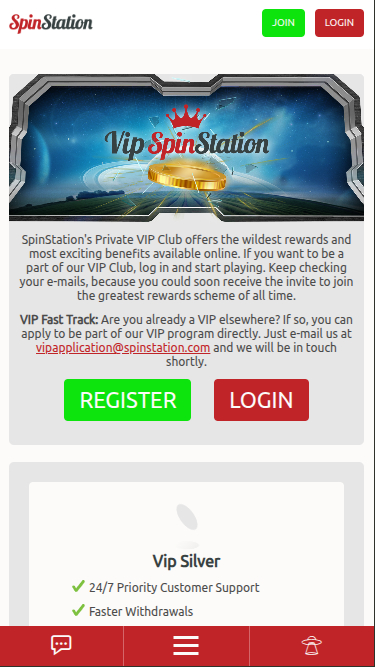 Programme VIP mobile du Spin Station Casino