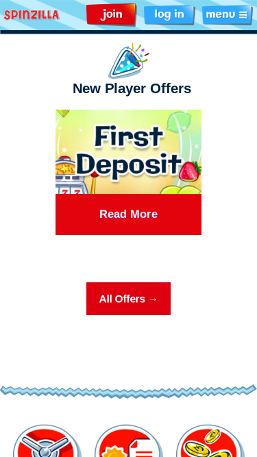 Promociones móviles del casino Spinzilla