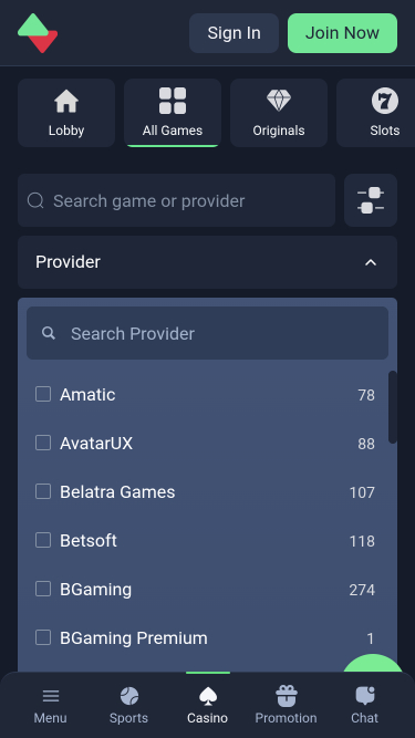 Développeurs de jeux mobiles de casino Sportbet