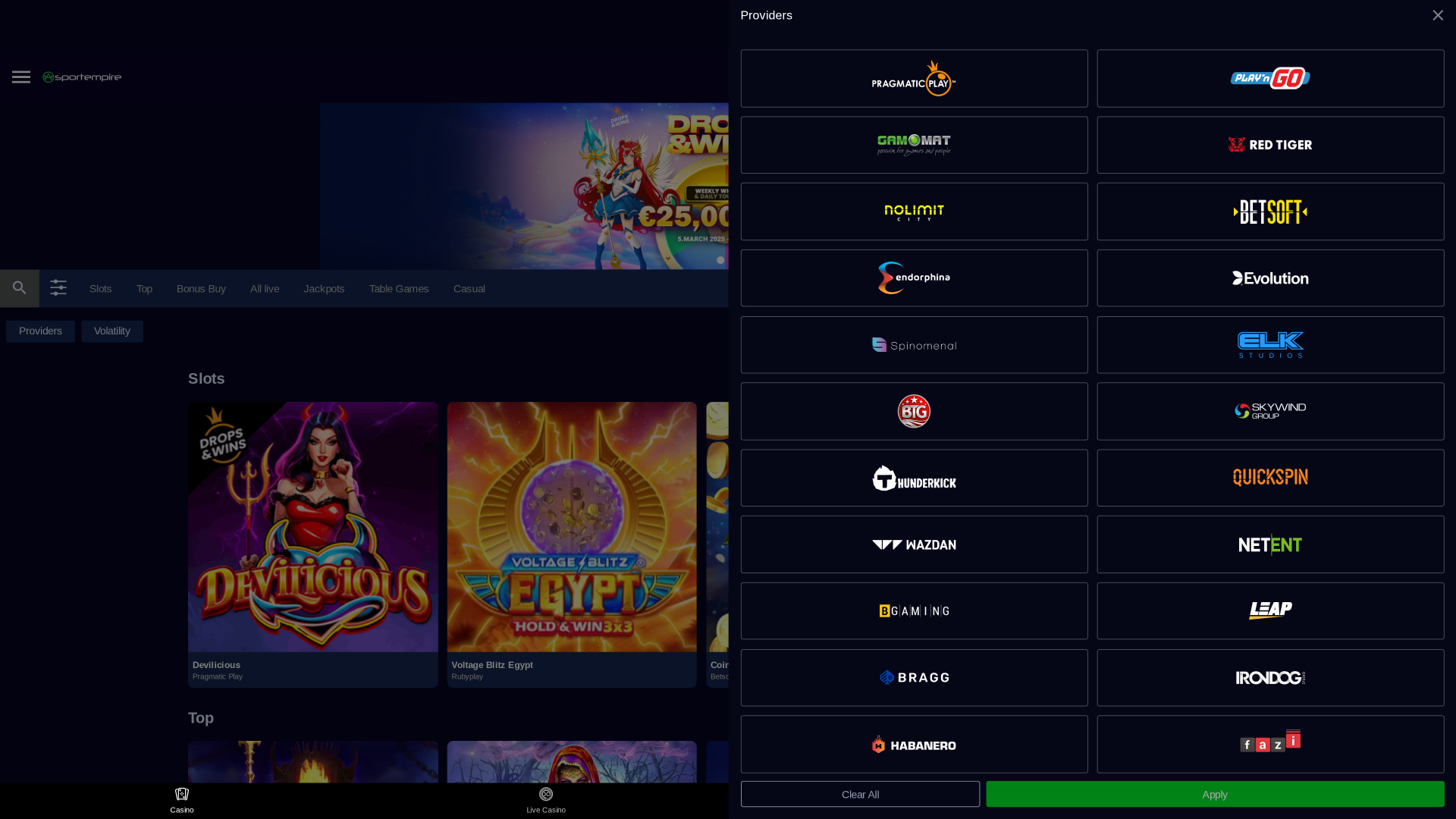 Développeurs de jeux de casino pour ordinateur SportEmpire