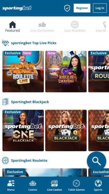 Sportingbet Casino Mobile Live Dealer