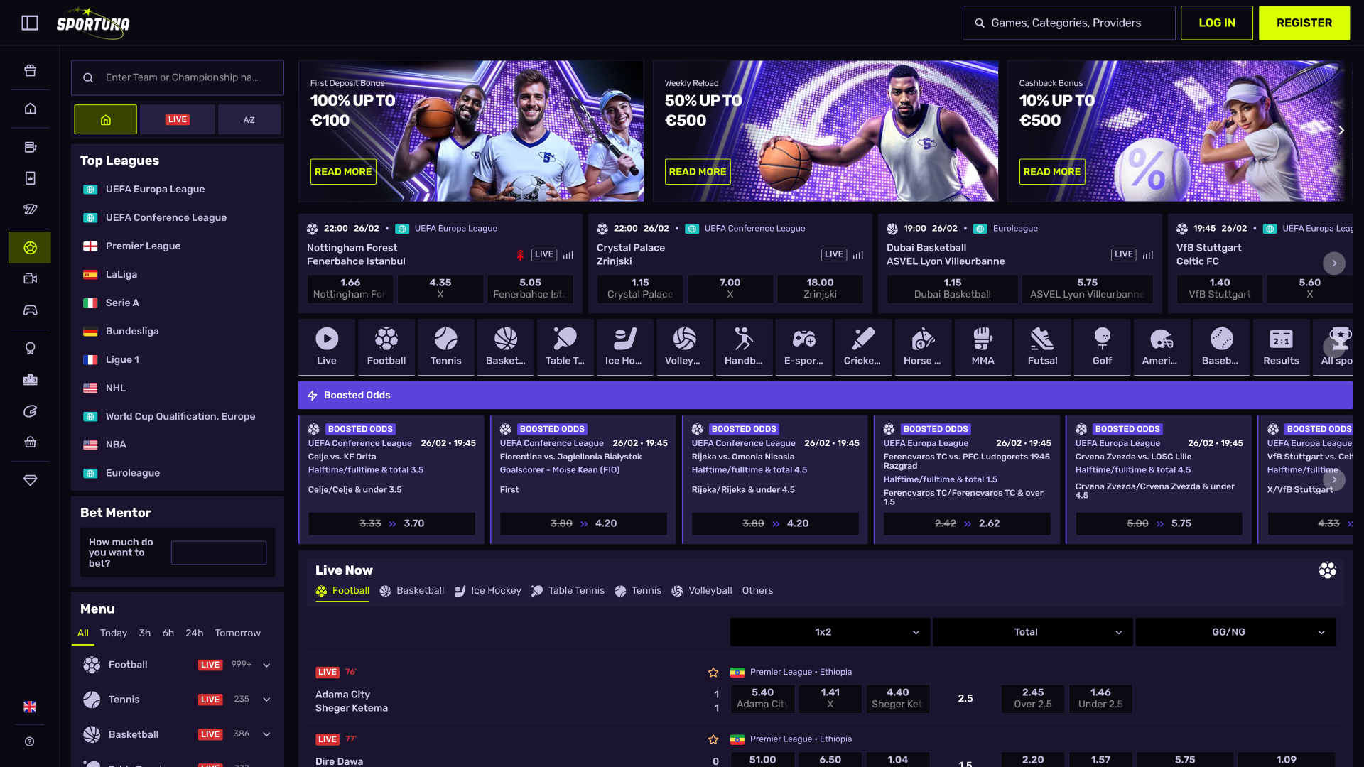 Sportuna Desktop Sports