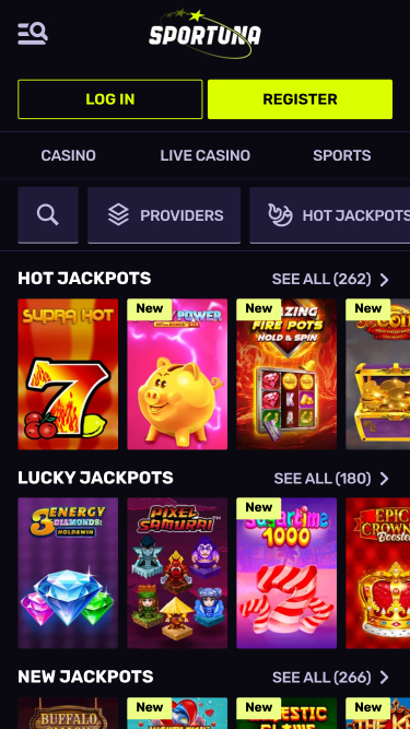 Sportuna Mobile Jackpot