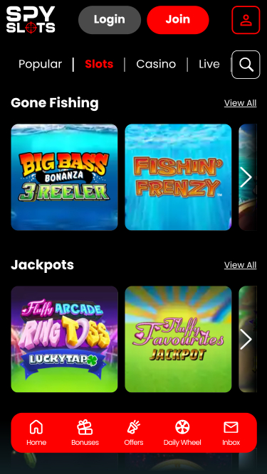 Juegos móviles de Spy Slots