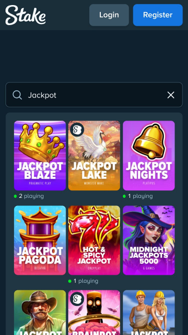 Stake Casino Mobile Jackpot