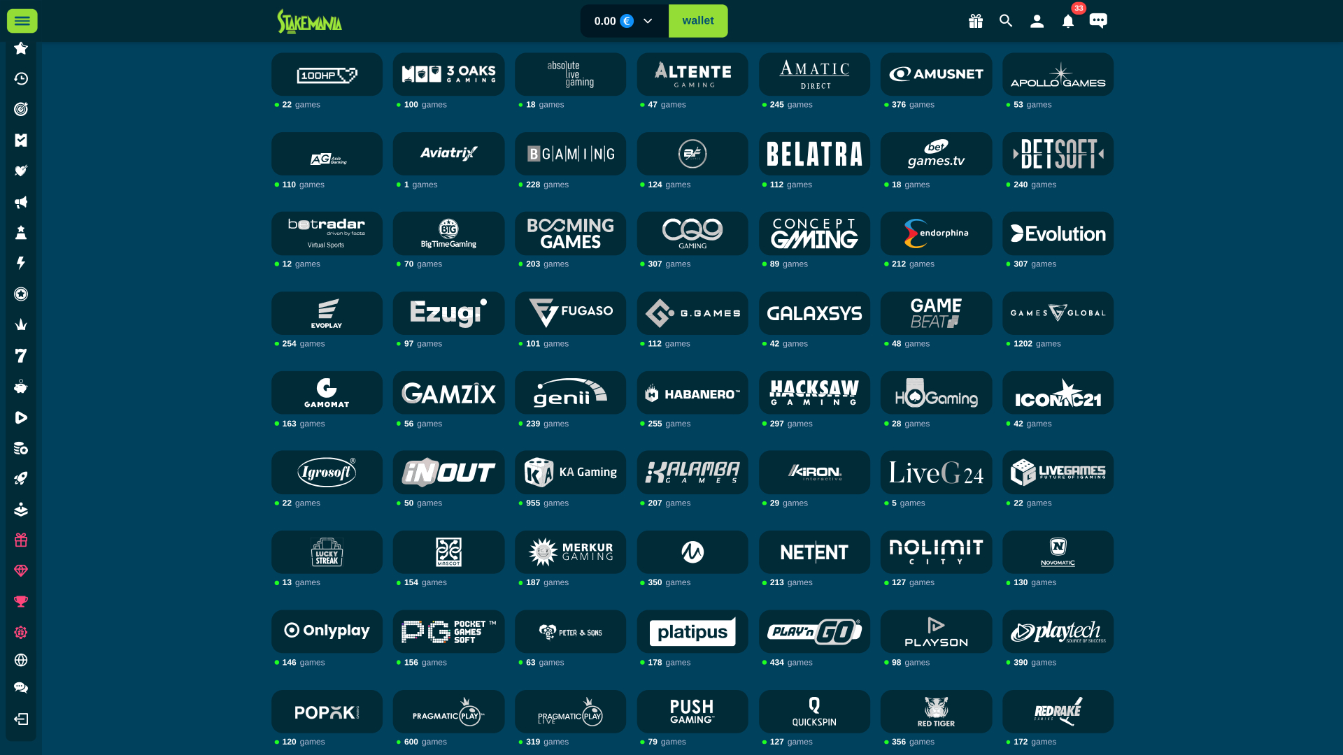 StakeMania Casino Desktop Game Developers