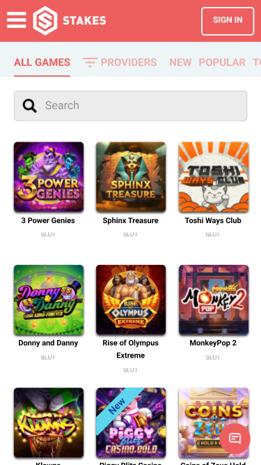 Stakes Casino Mobile Games