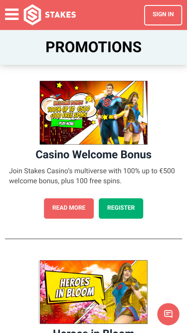 Stakes Casino Mobile Promotions