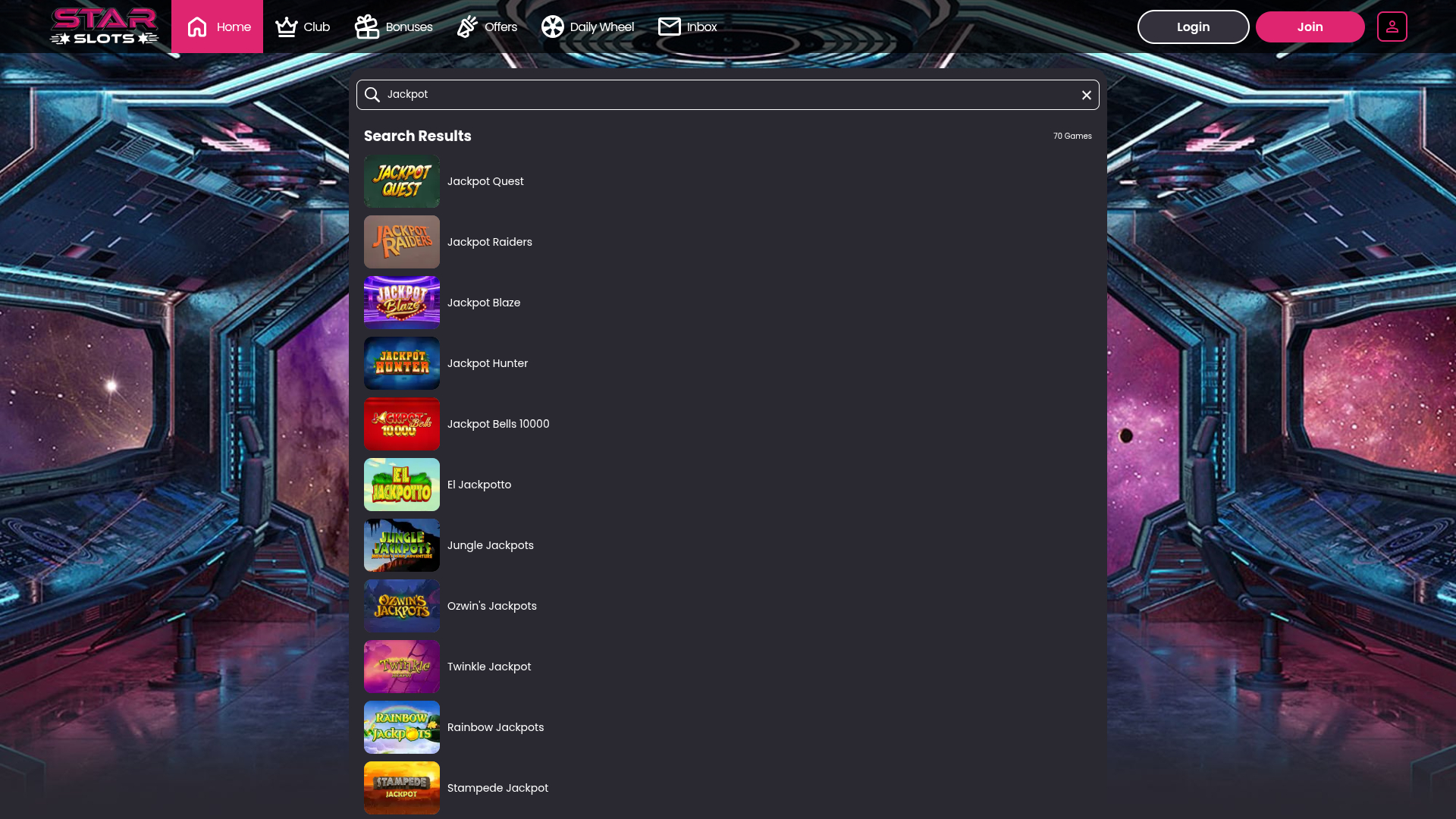 Star Slots Desktop Jackpot
