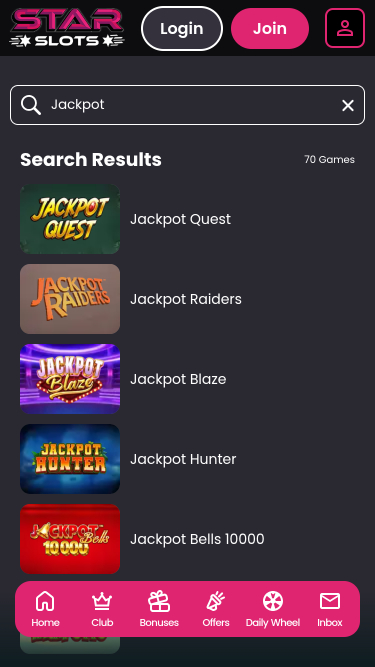 Star Slots Mobile Jackpot