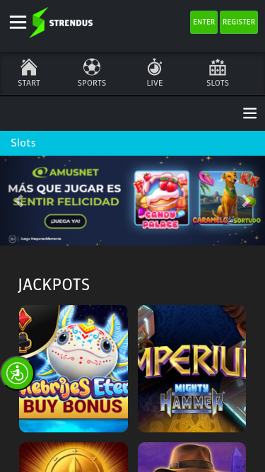 Jackpot mobile du casino Strandus