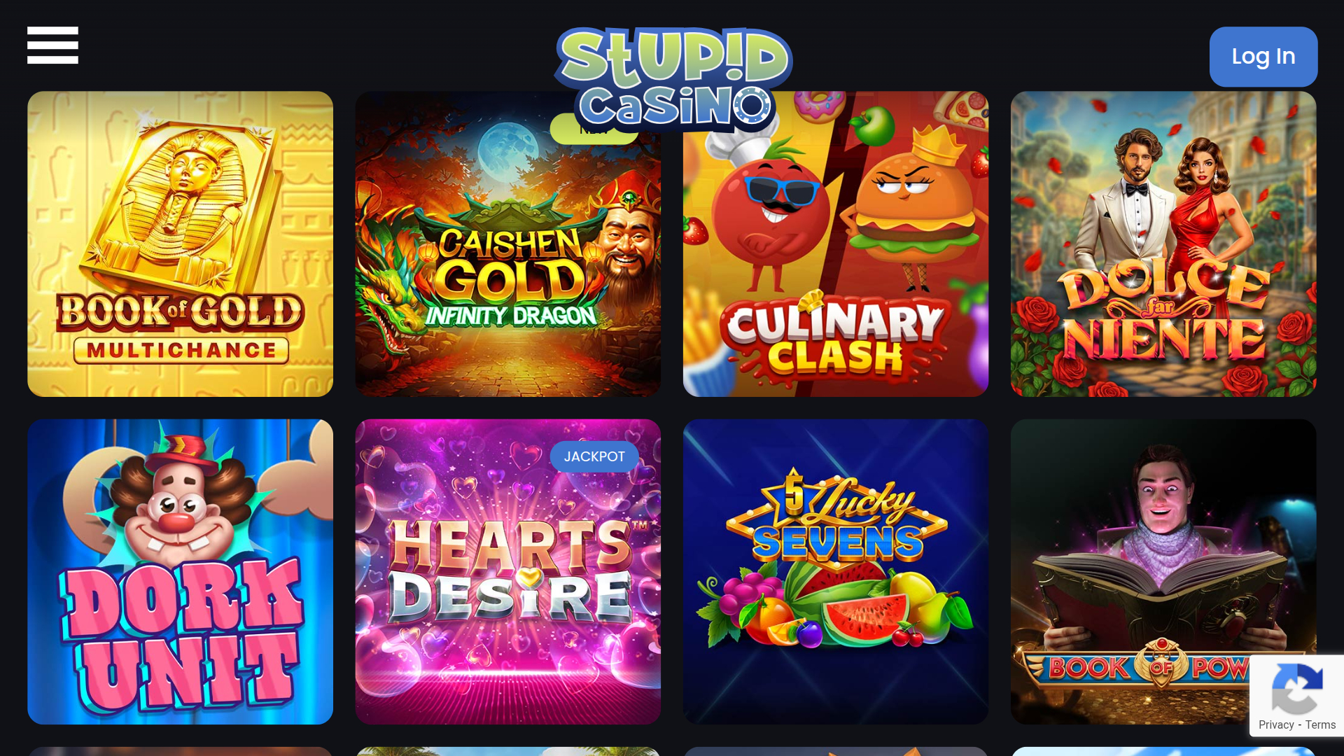 Achat de bonus sur bureau de Stupid Casino