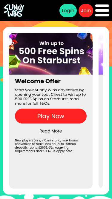 Мобильные акции Sunny Wins