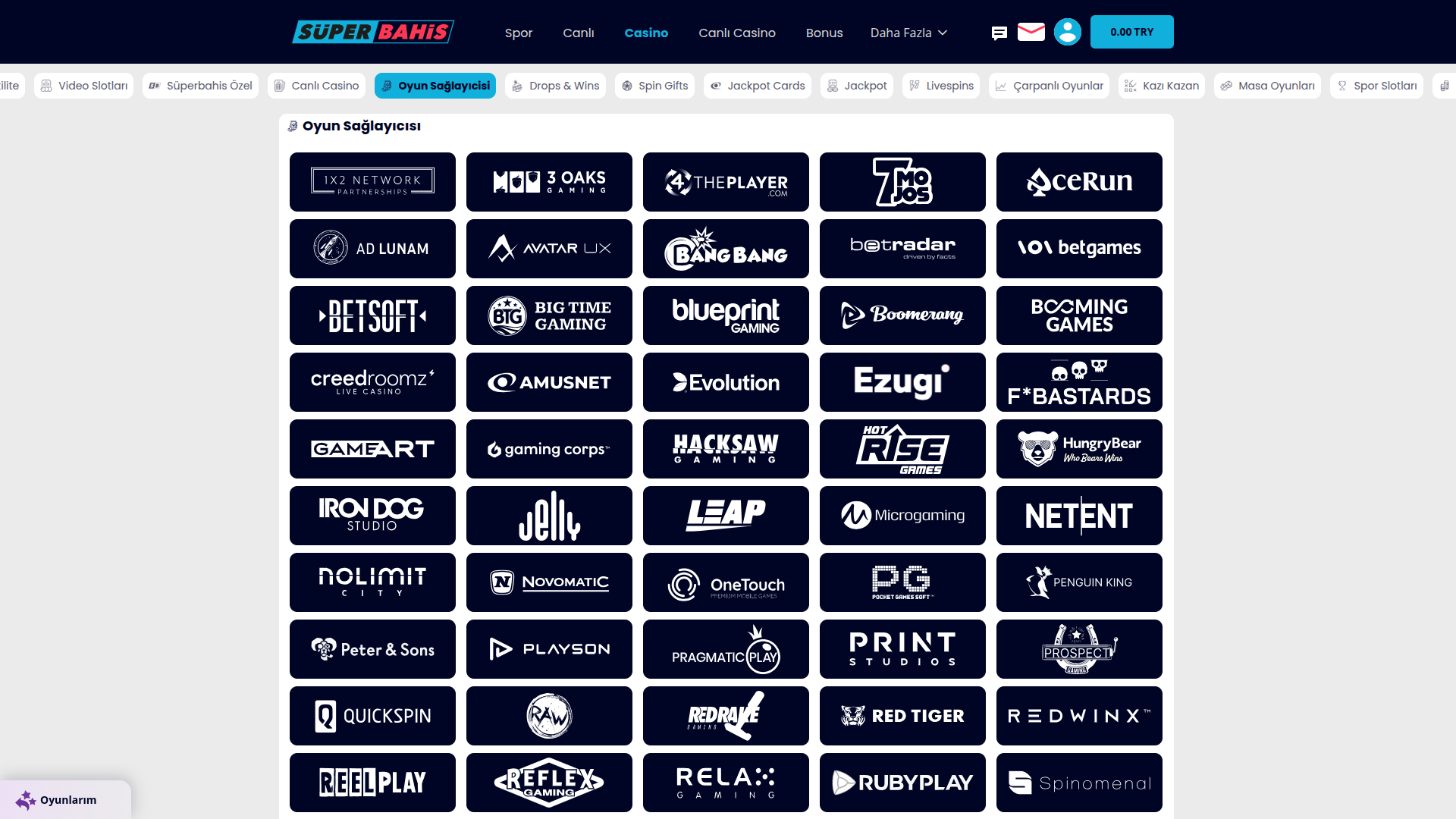 Sviluppatori di giochi desktop di Superbahis