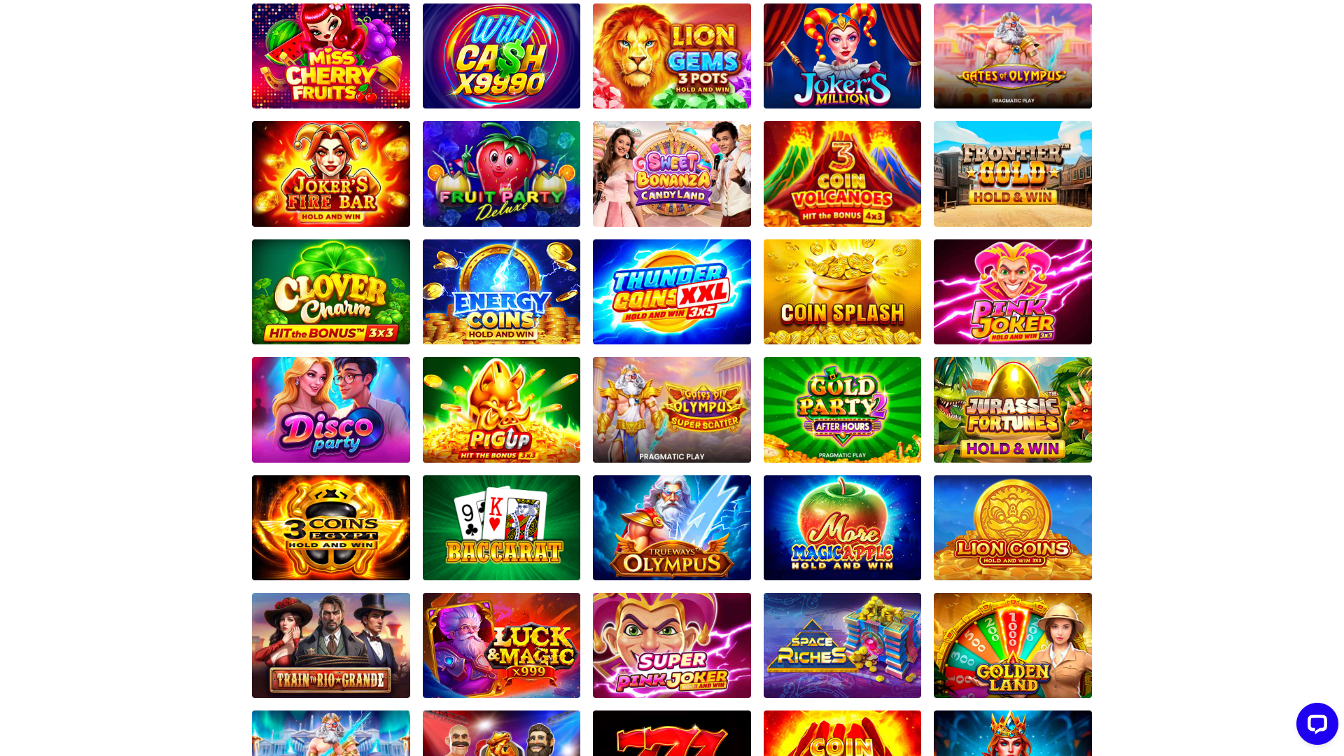 SuperCat Casino Desktop Games