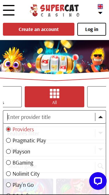 SuperCat Casino Mobile Game Developers