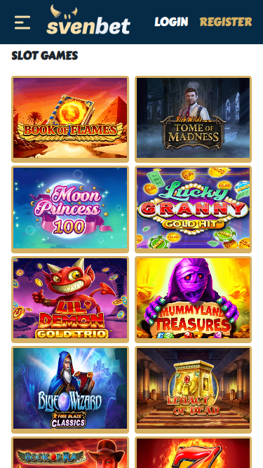 Svenbet Casino Mobile Games