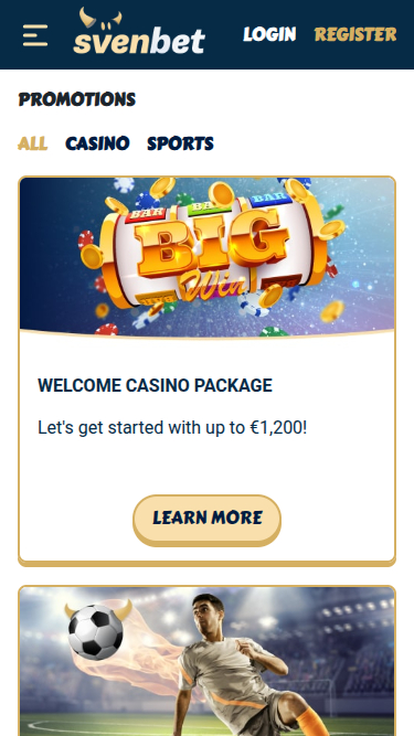 Svenbet Casino Mobile Promotions
