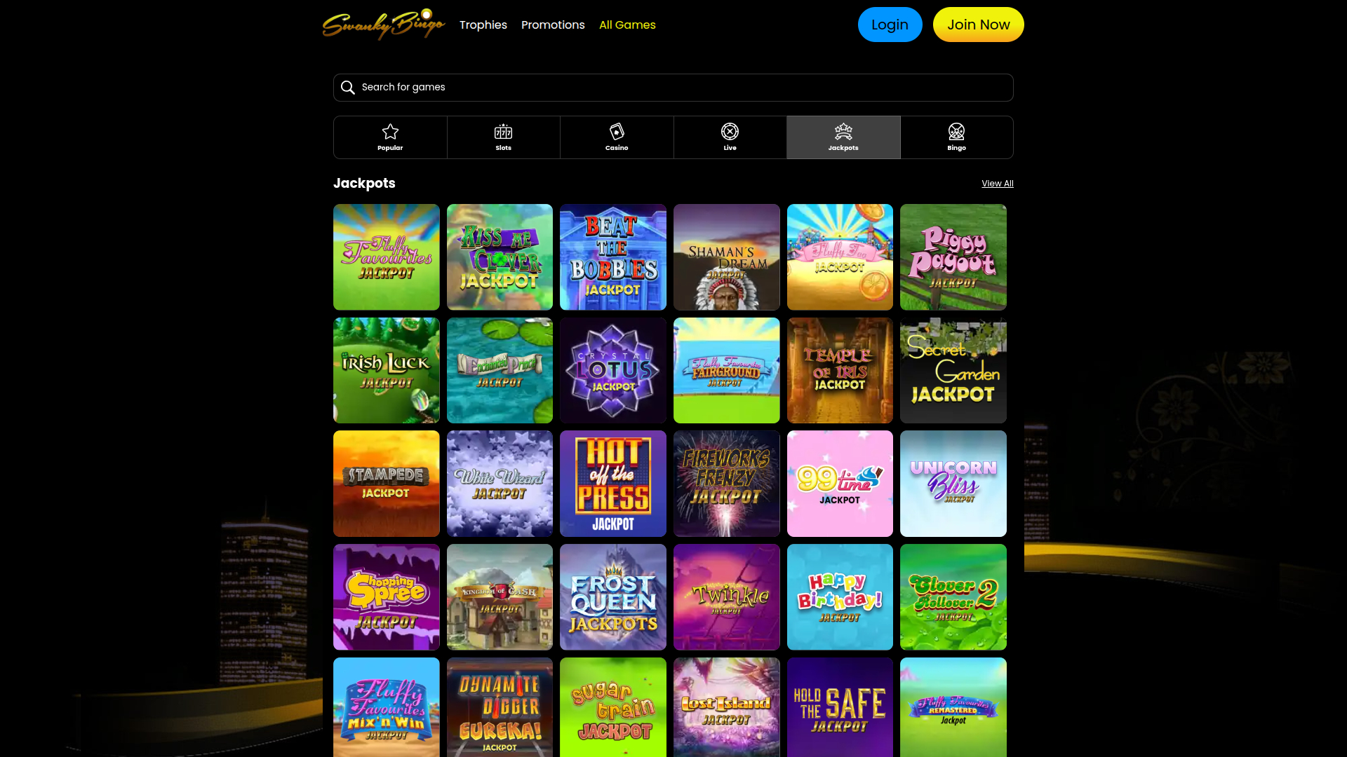 Bote de escritorio de Swanky Bingo