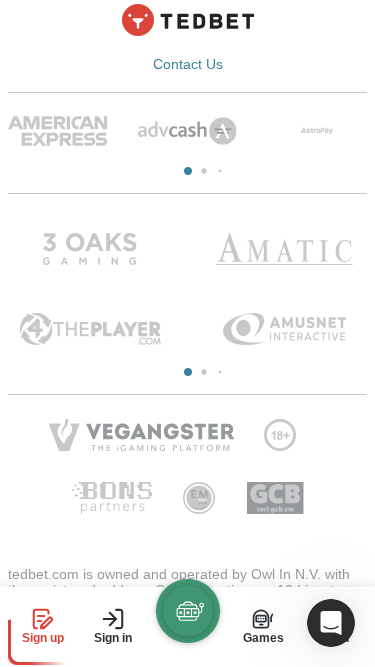 Développeurs de jeux mobiles de TedBet Casino