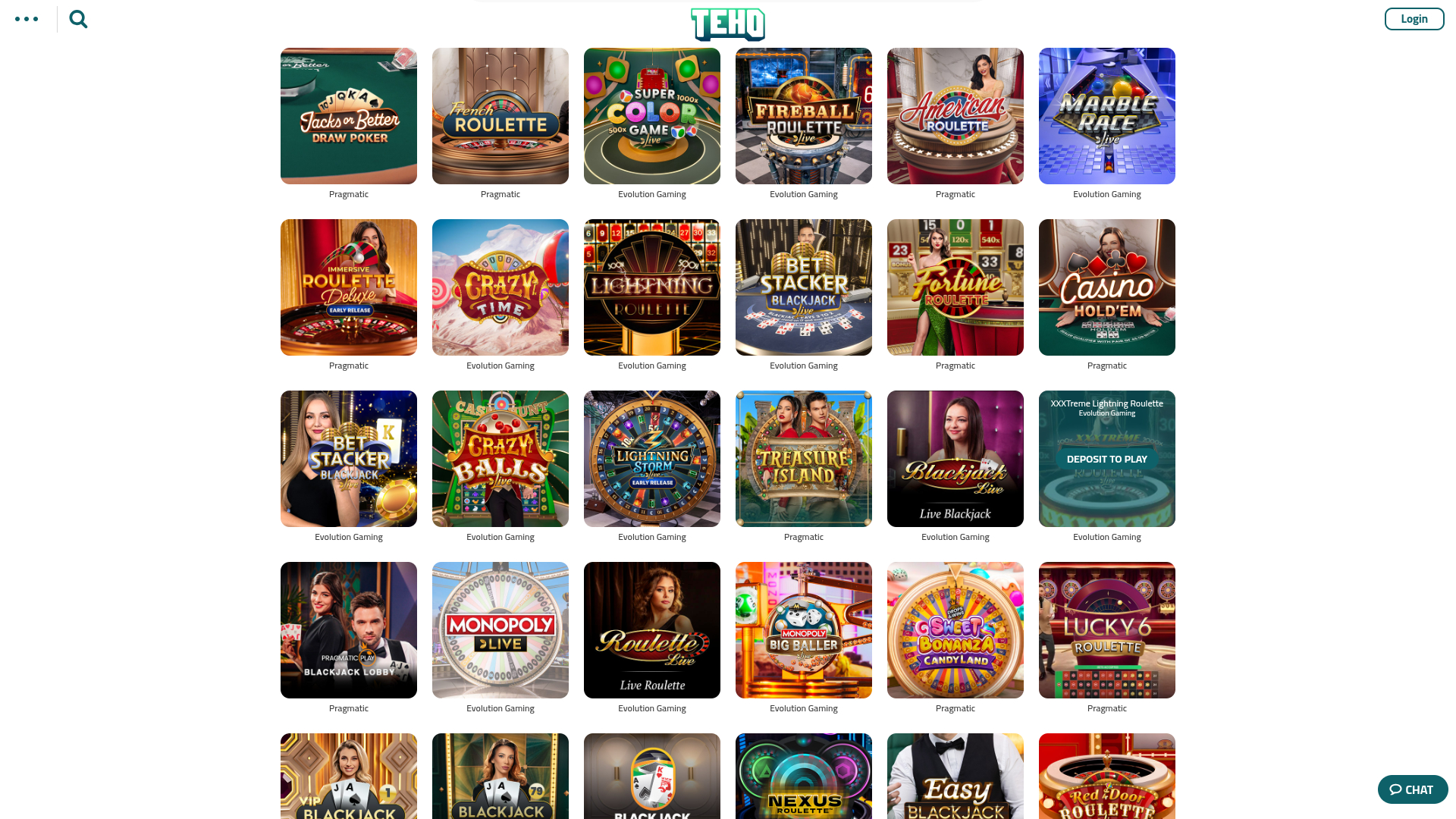 Crupier en vivo de escritorio de Teho Kasino