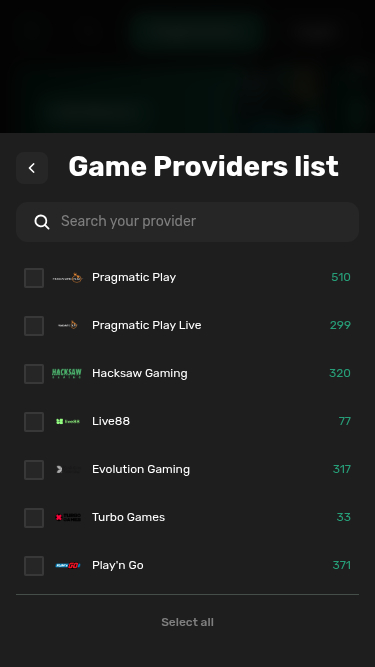 Tether Bet Casino mobile Spieleentwickler