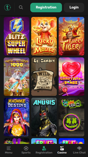 Tether Bet Casino mobile Spiele