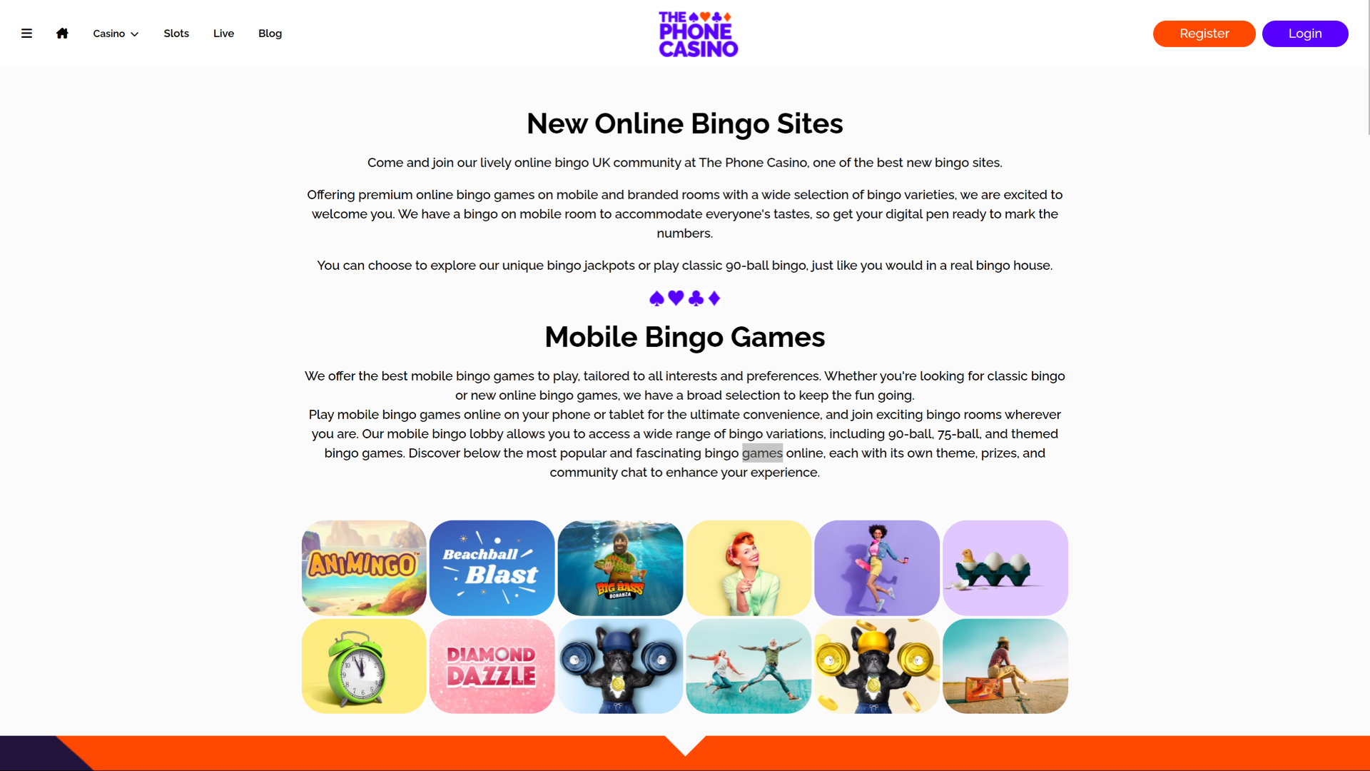 Казино The Phone настольное бинго