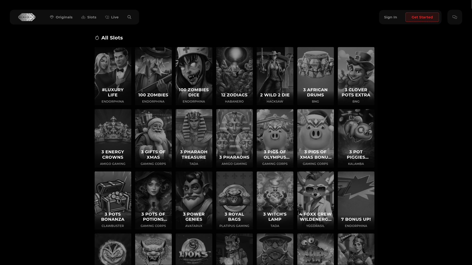 TheOriginals Casino Desktop Games