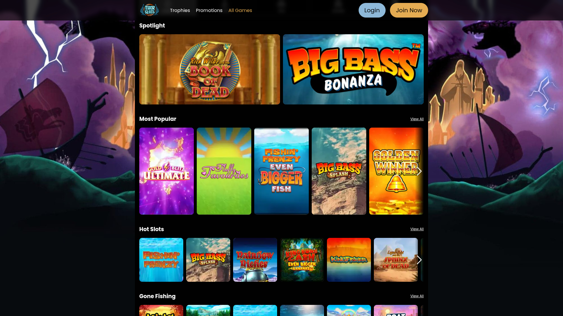 Jeux de bureau de Thor Slots Casino