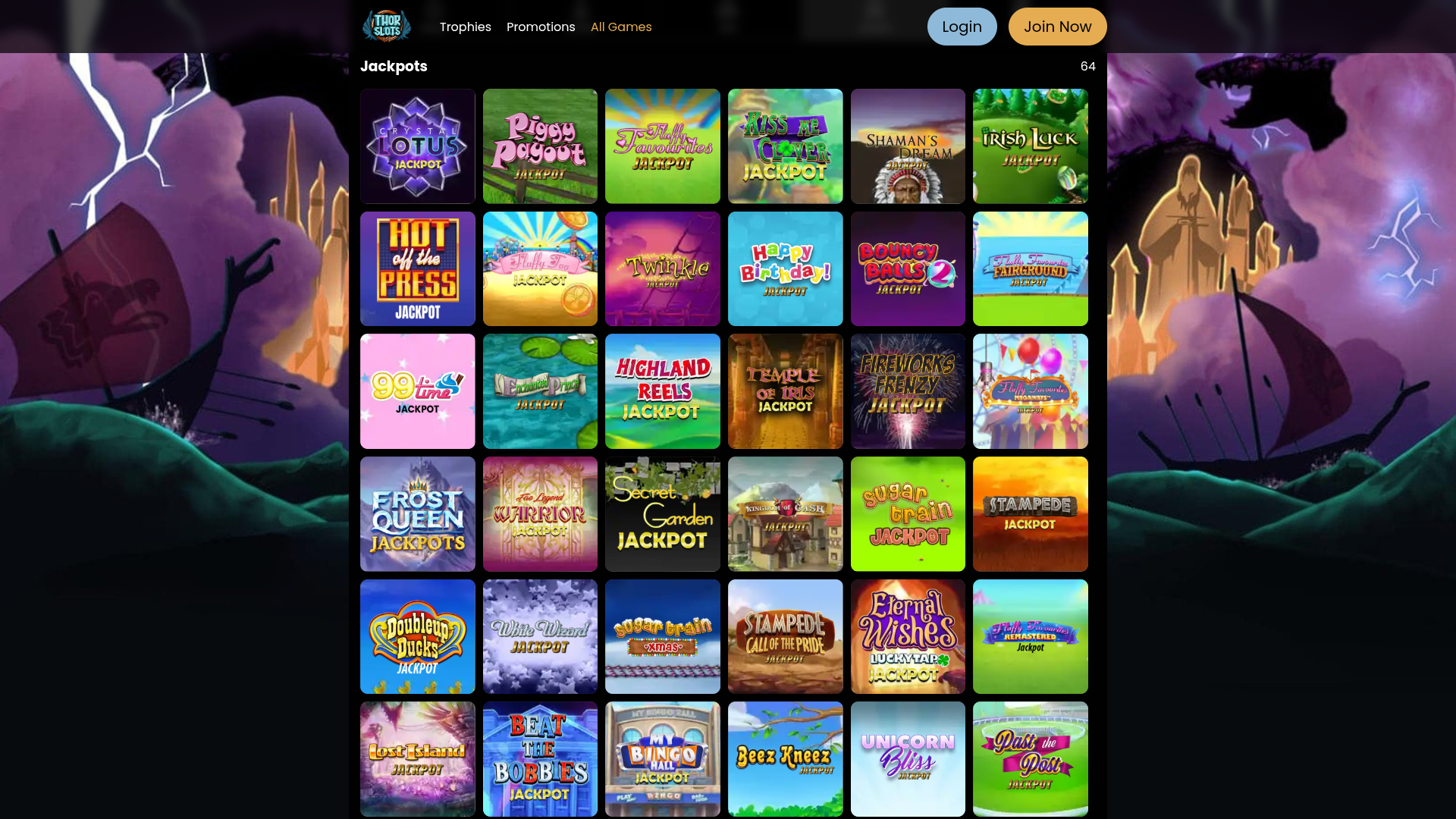 Jackpot de bureau de Thor Slots Casino