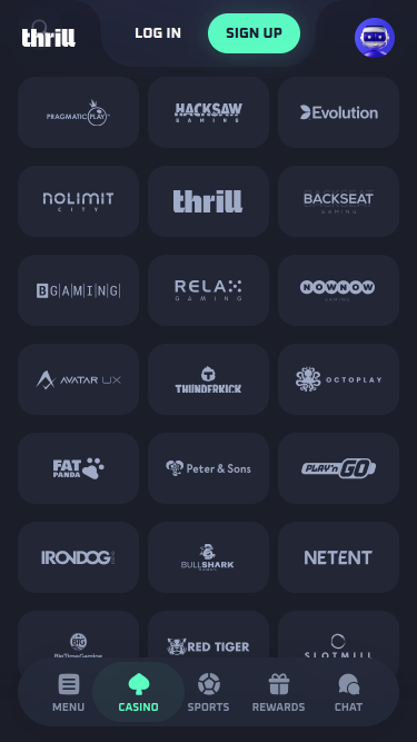 Développeurs du jeu mobile Thrill Casino