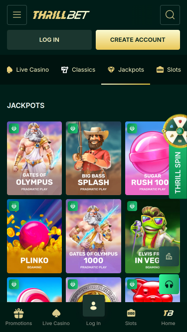 Thrillbet Casino Mobile Jackpot