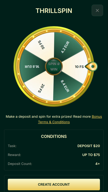 Thrillbet Casino Mobile Spin