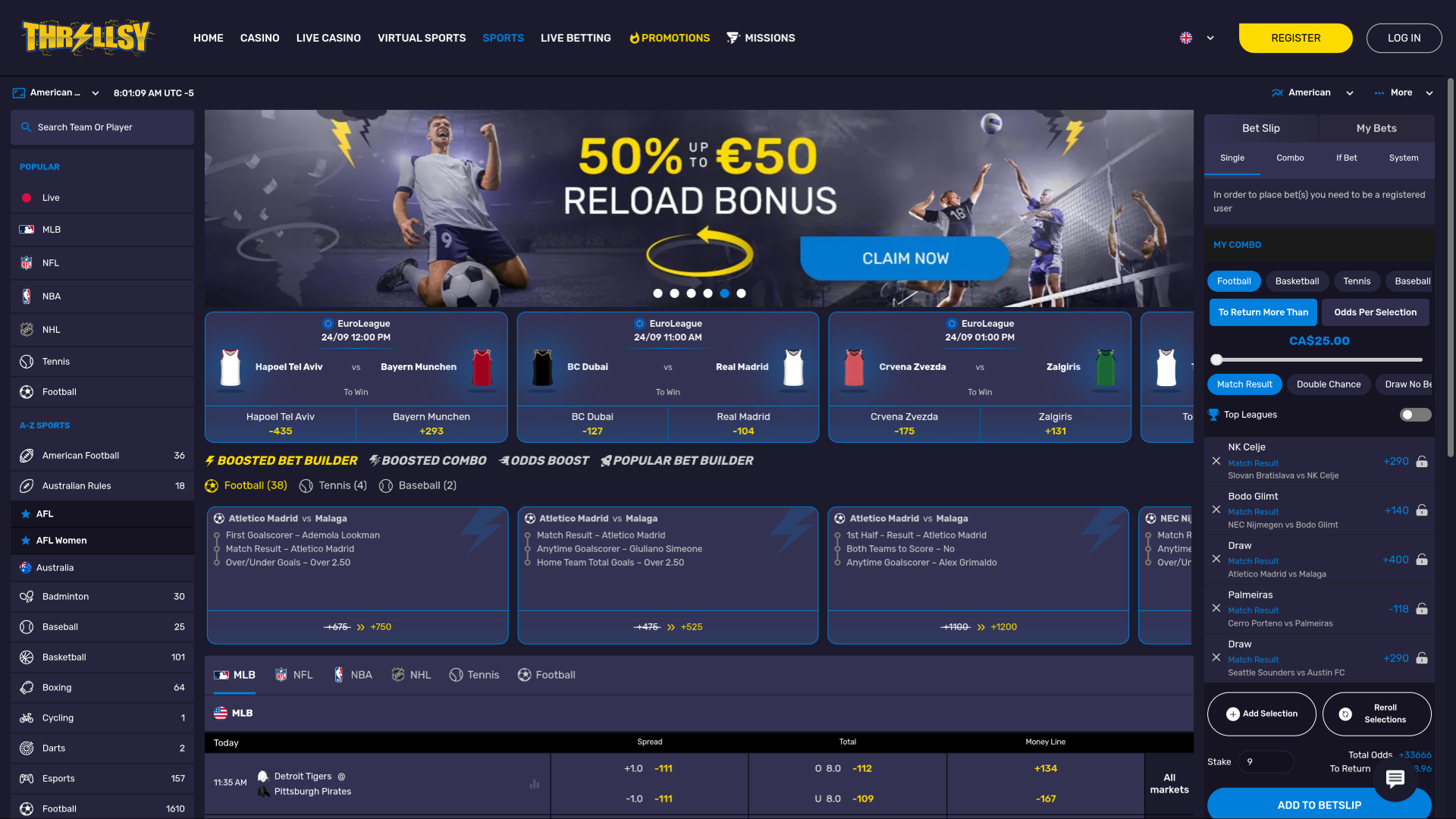 Thrillsy Esportes Desktop