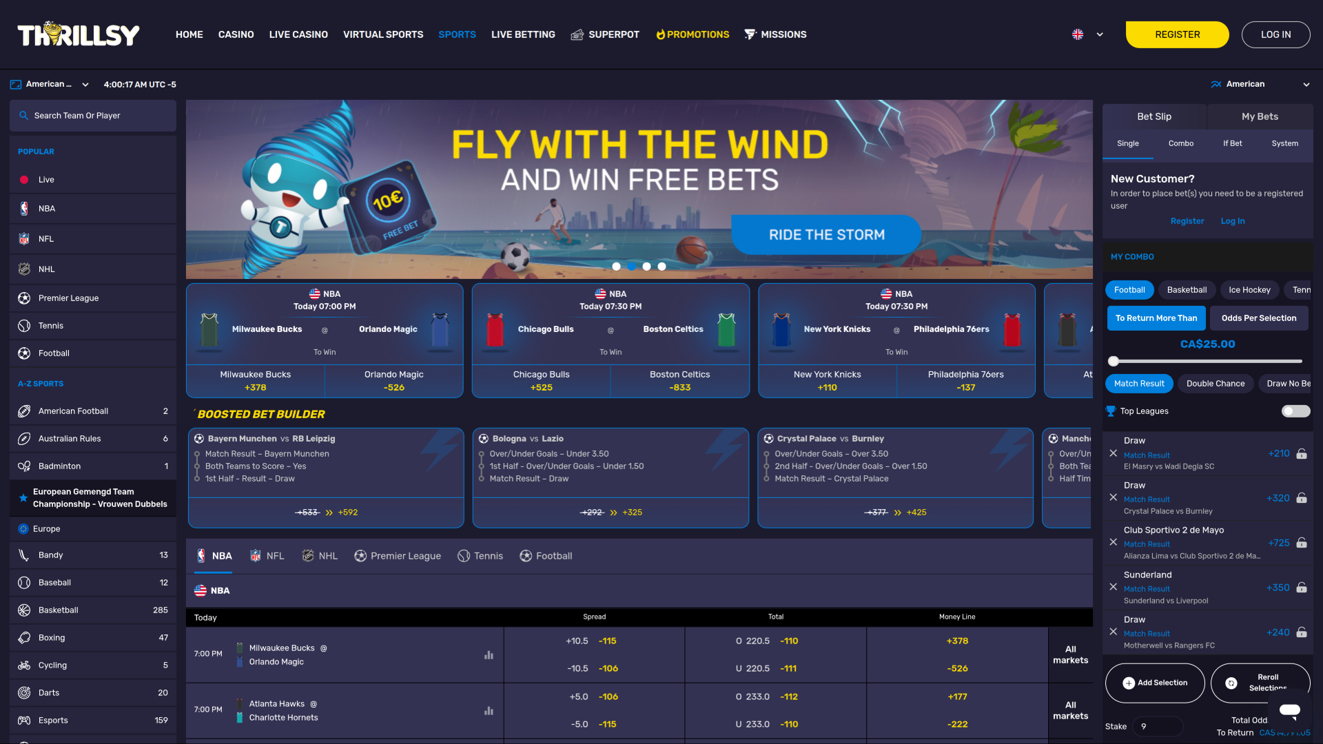 Thrillsy Desktop Sports